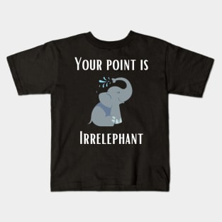 Animal Elephant Pun Kids T-Shirt